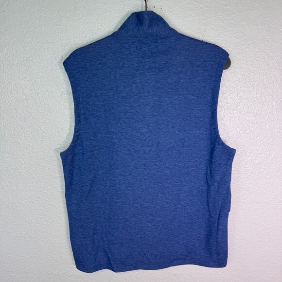 Bonobos Vest Men Small Zip Up Sweater Golf Athleisure Preppy Zip Pockets Blue S - Picture 2 of 10